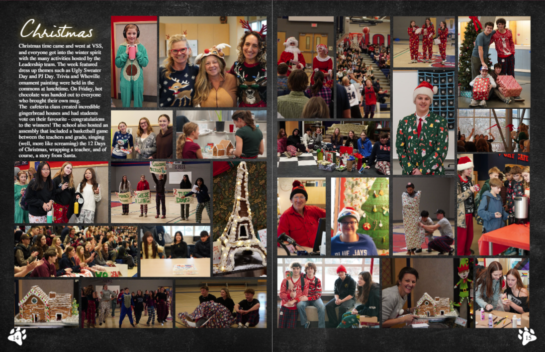 Christmas 2026 yearbook page